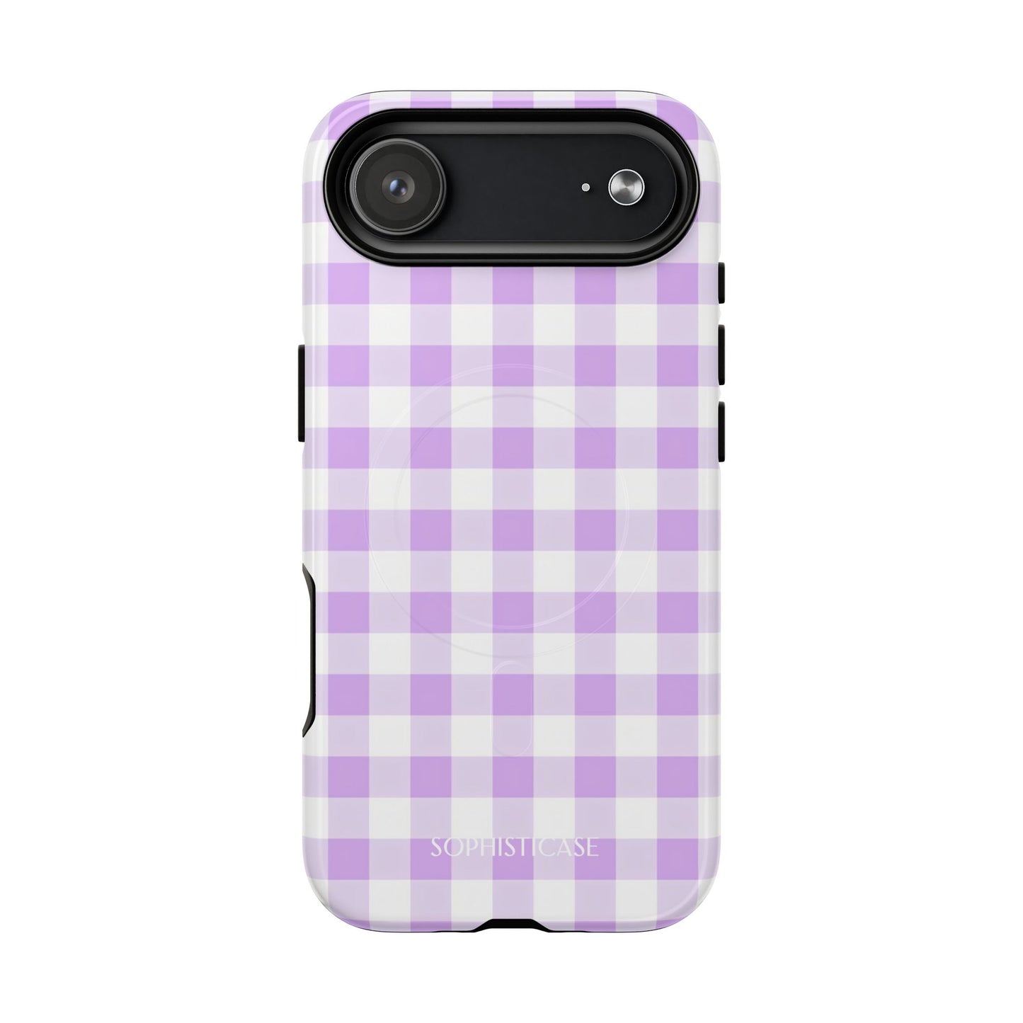 Gingham in Purple - iPhone Magsafe Case