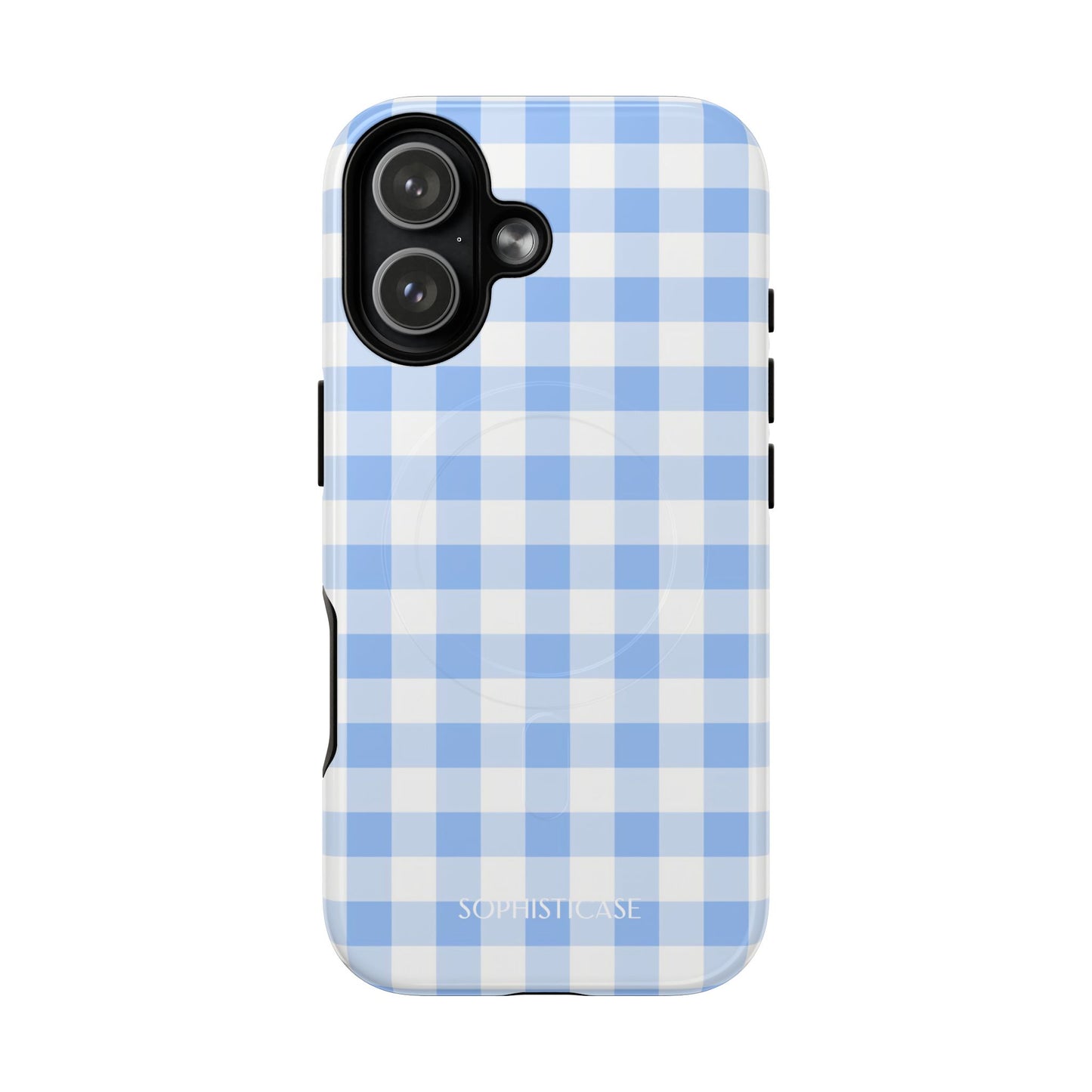 Gingham in Blue - iPhone Magsafe Case