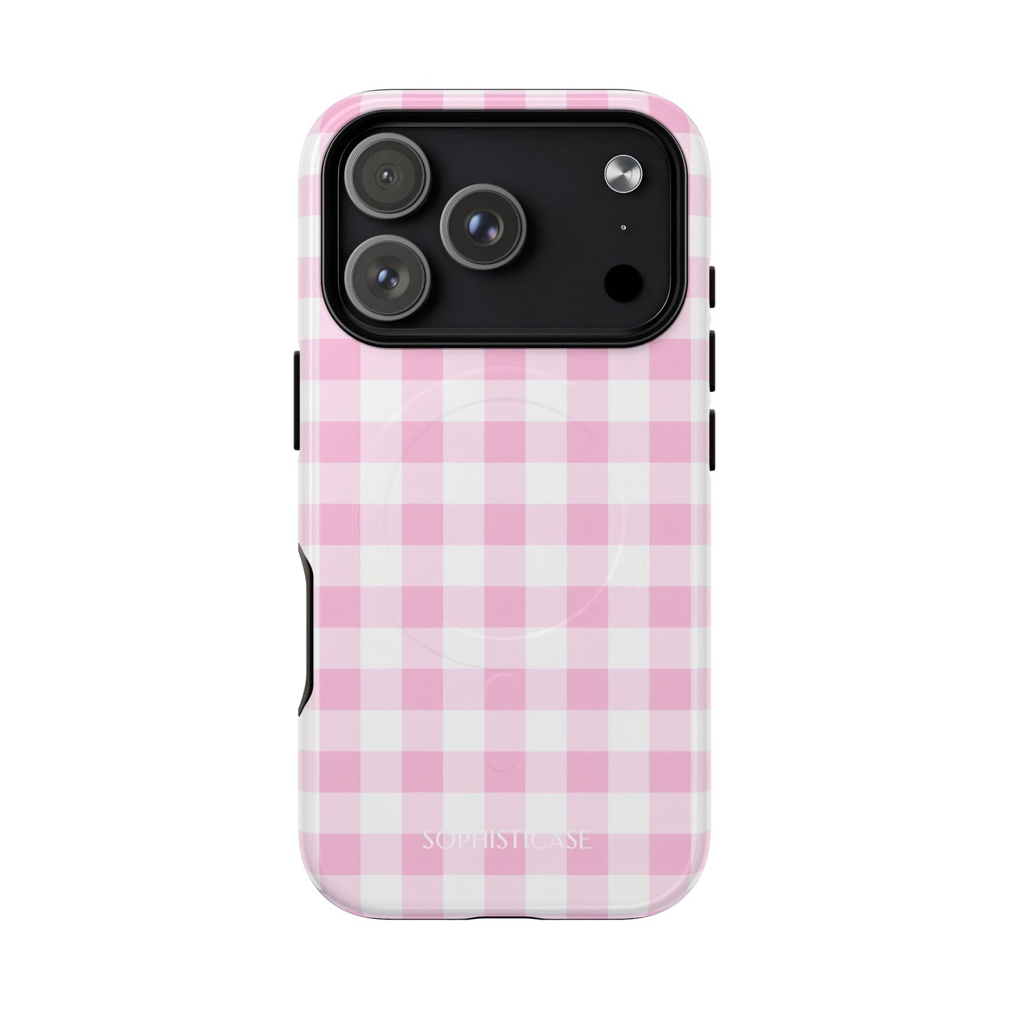 Gingham in Pink - iPhone Magsafe Case