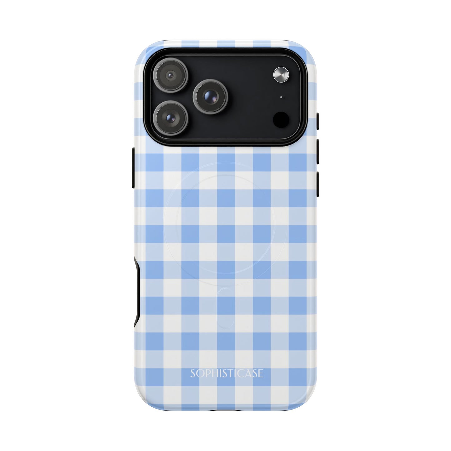 Gingham in Blue - iPhone Magsafe Case