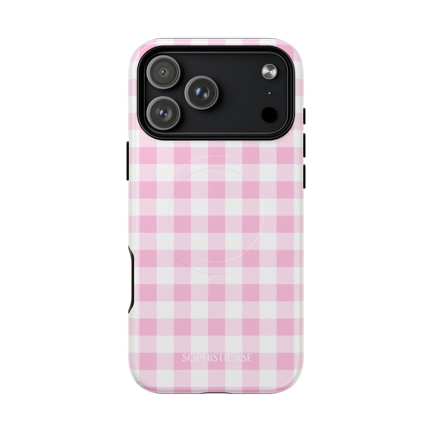 Gingham in Pink - iPhone Magsafe Case