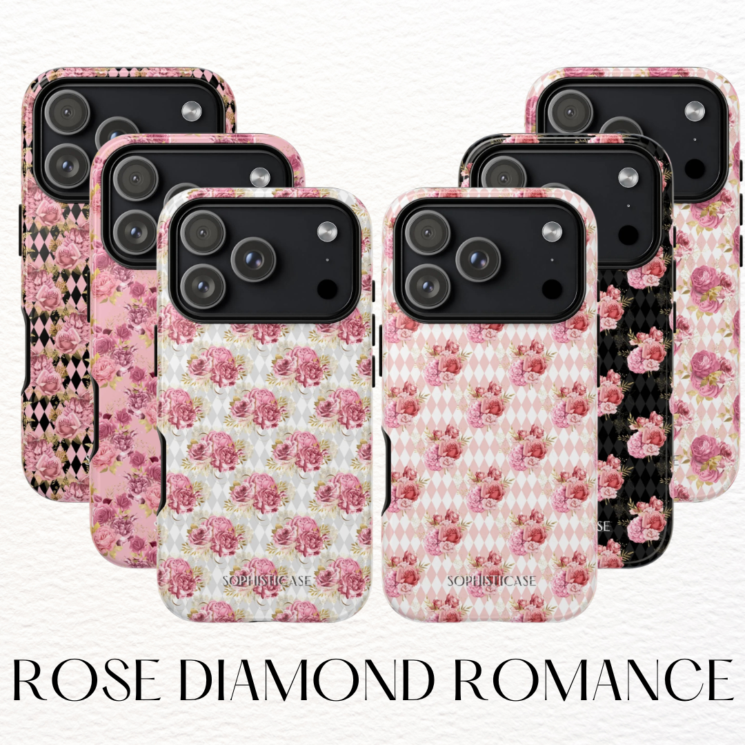 Rose Diamond Romance Phone Case Collection