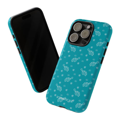 Turtle Island in Aqua - iPhone Case