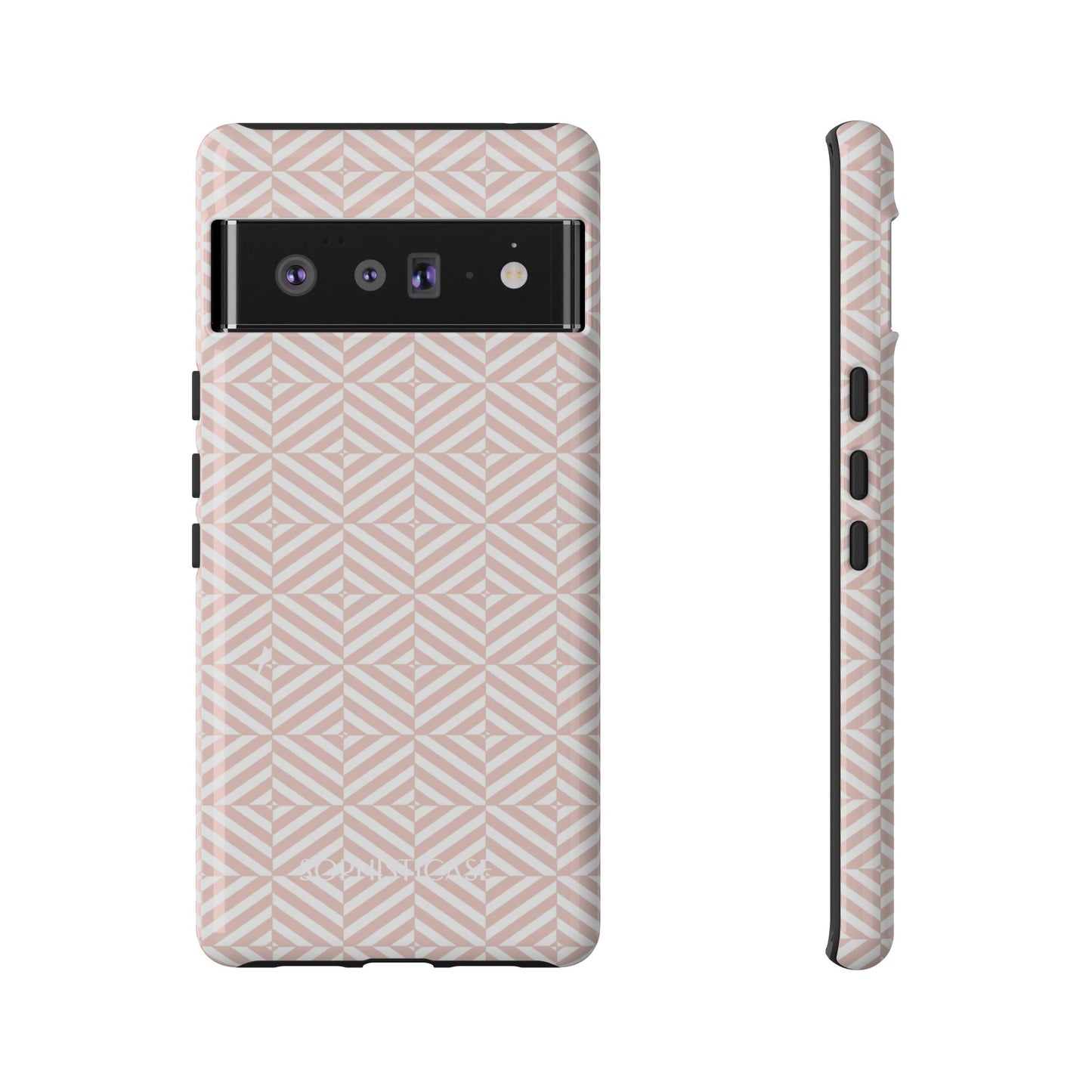 Illusions in Neutral Beige - Tough Phone Case for Google Pixel