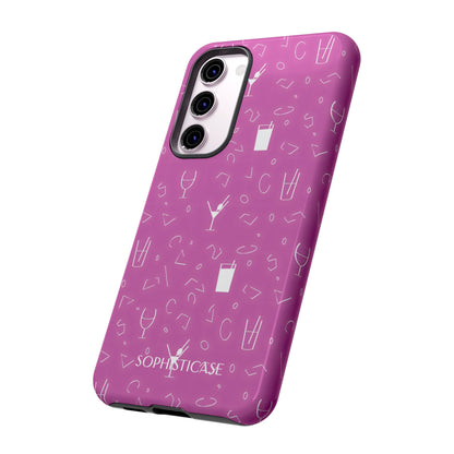 Cocktail Hour in Purple - Drop Proof Phone Case for Samsung Galaxy