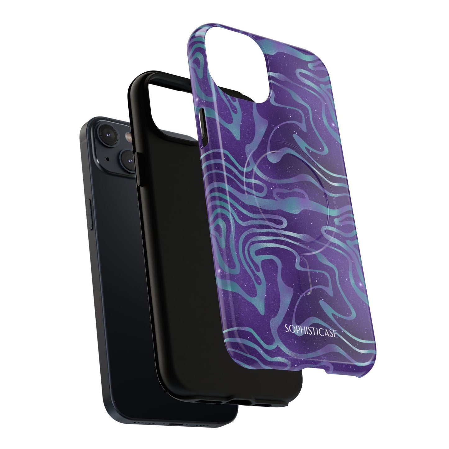 Cosmic Gold in Blue & Purple - iPhone Magsafe Case