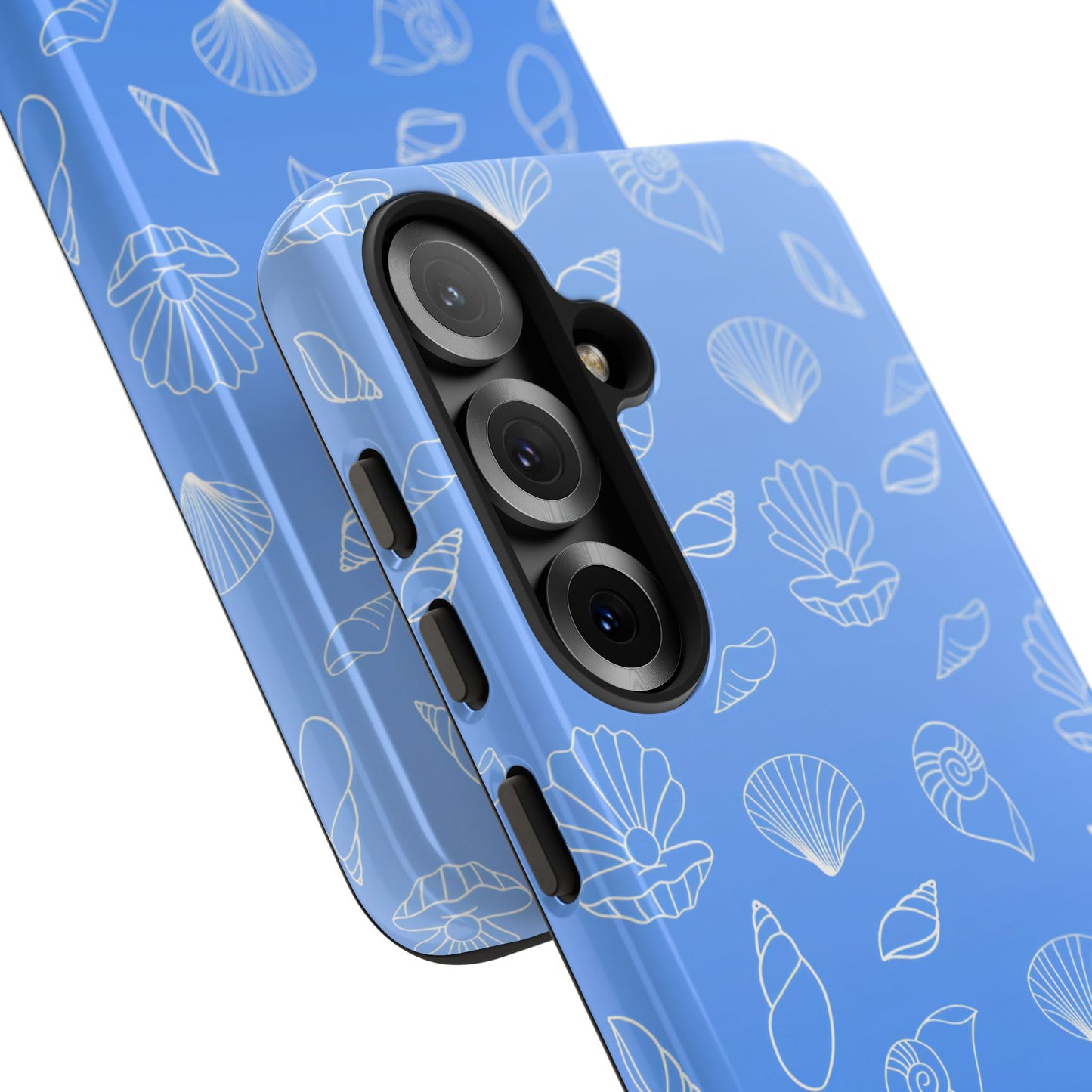 Seashell Society in Ocean Blue - iPhone Case, Samsung Galaxy Case, Google Pixel Case