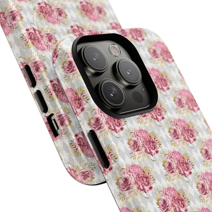 Rose Diamond Romance in Colette - Magsafe Phone Case