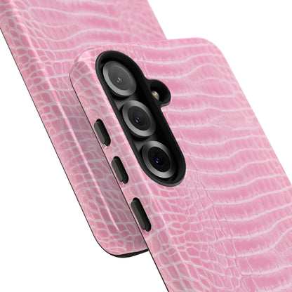 Luxe Leather in Pink - Tough Phone Case