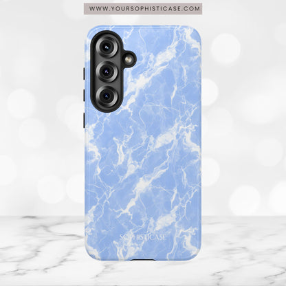Marble Crush in Blue - Tough Phone Case