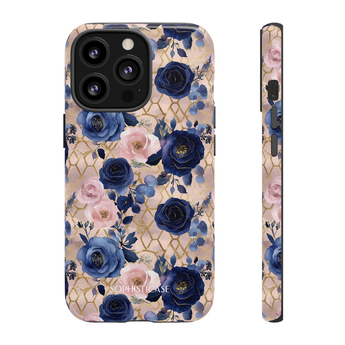 Royal Floral in Navy Blush - Tough Phone Case