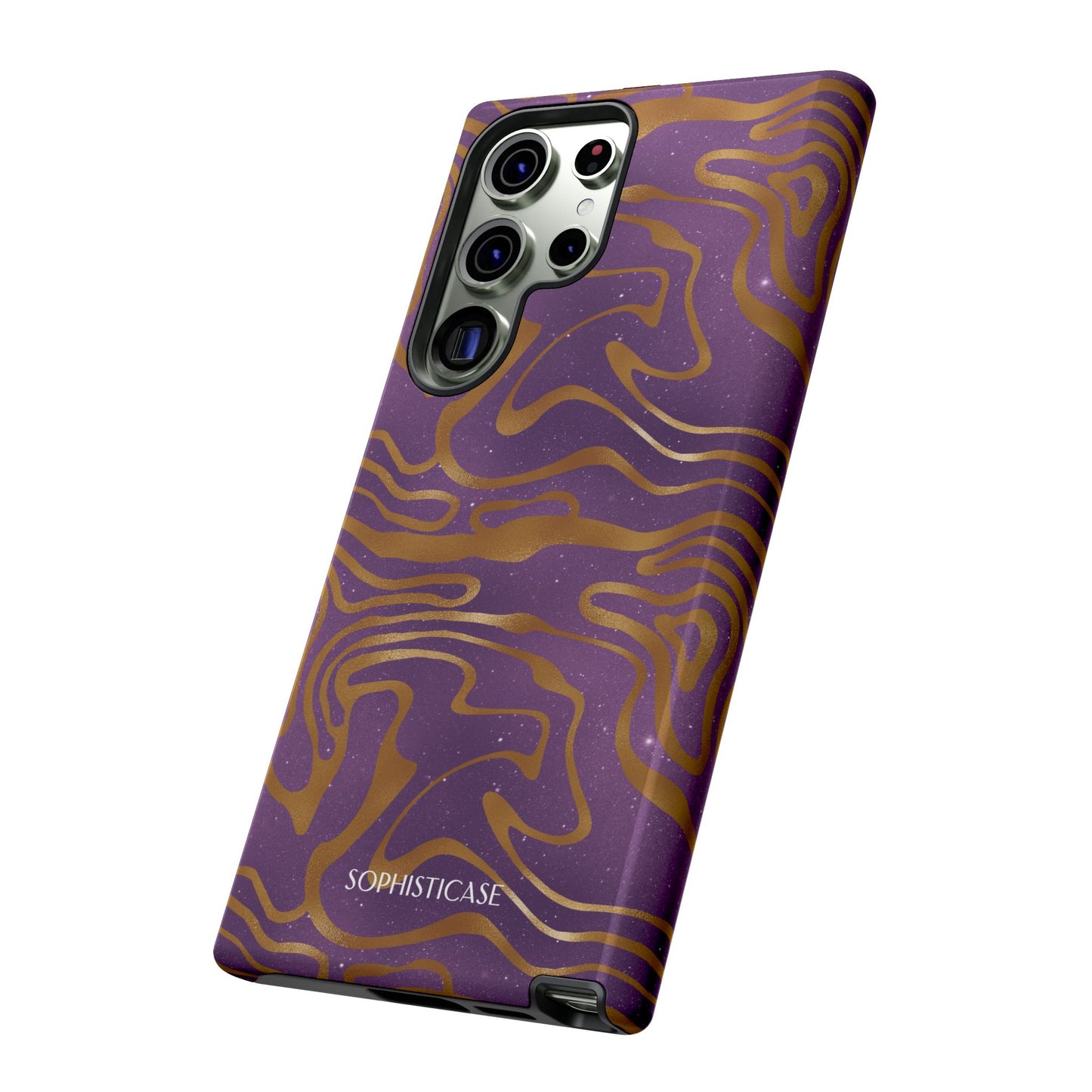 Cosmic Gold in Purple - iPhone Case, Samsung Galaxy Case, Google Pixel Case