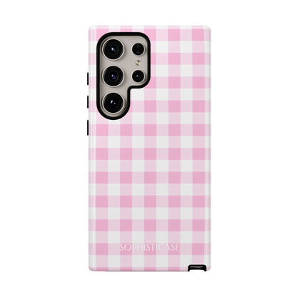 Tough Case - Gingham in Pink