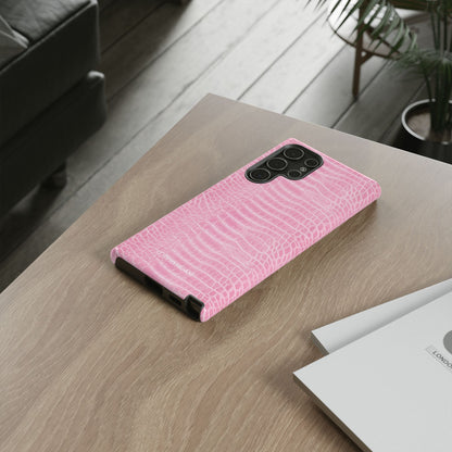 Luxe Leather in Pink - Tough Phone Case