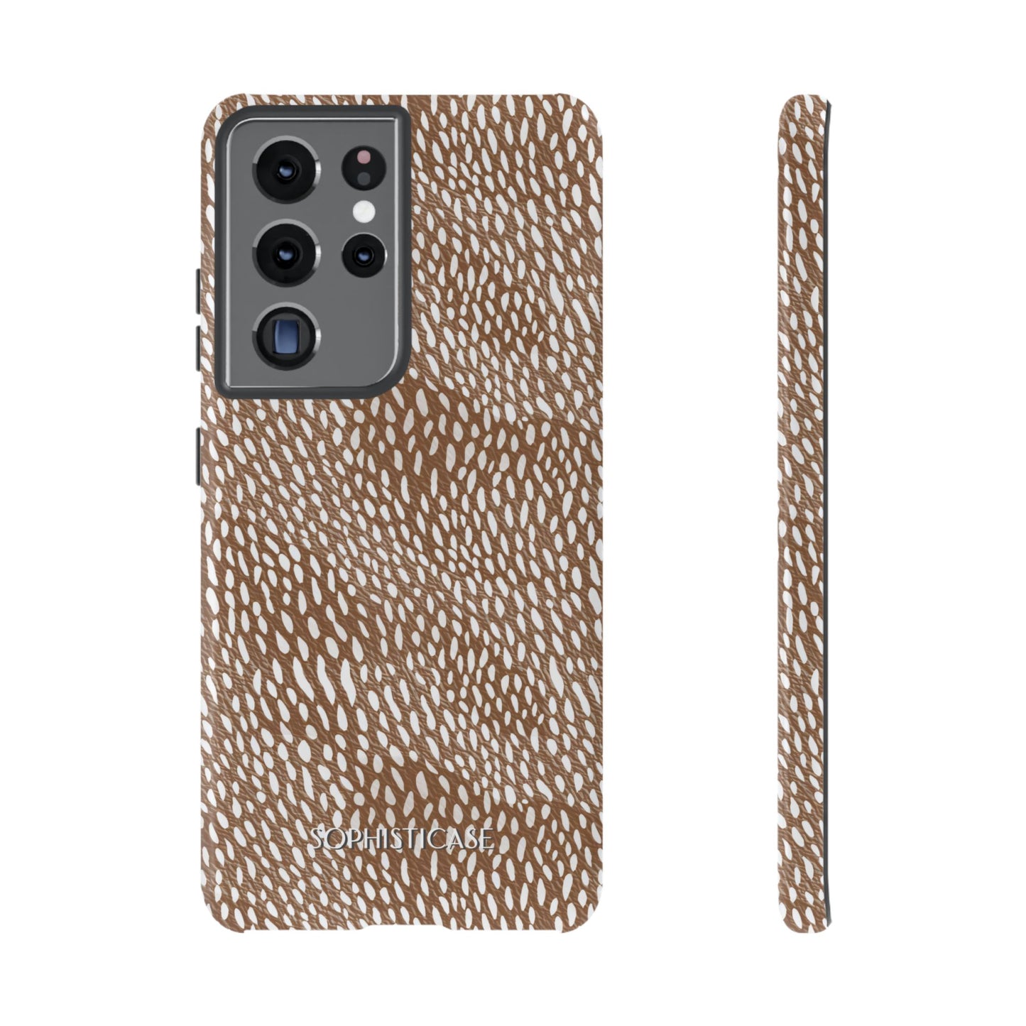 Oh Deer! in Brown - Drop Proof Phone Case for Samsung Galaxy