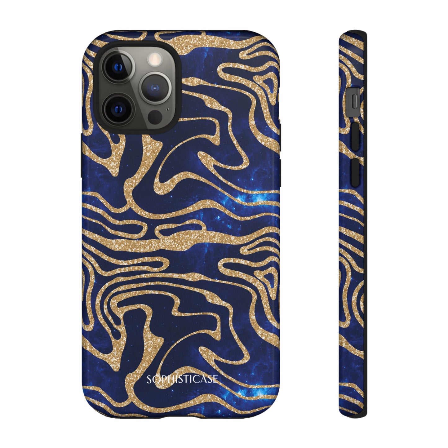 Cosmic Gold in Blue - iPhone Case, Samsung Galaxy Case, Google Pixel Case
