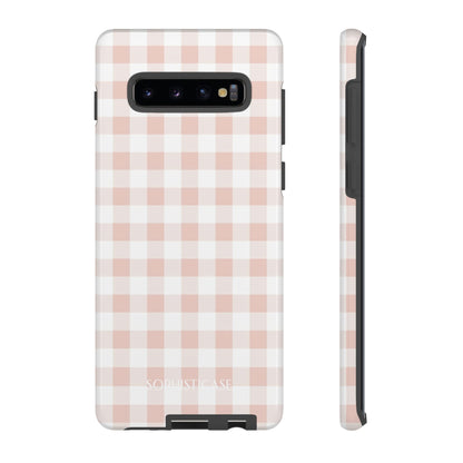 Tough Case - Gingham in Neutral Beige