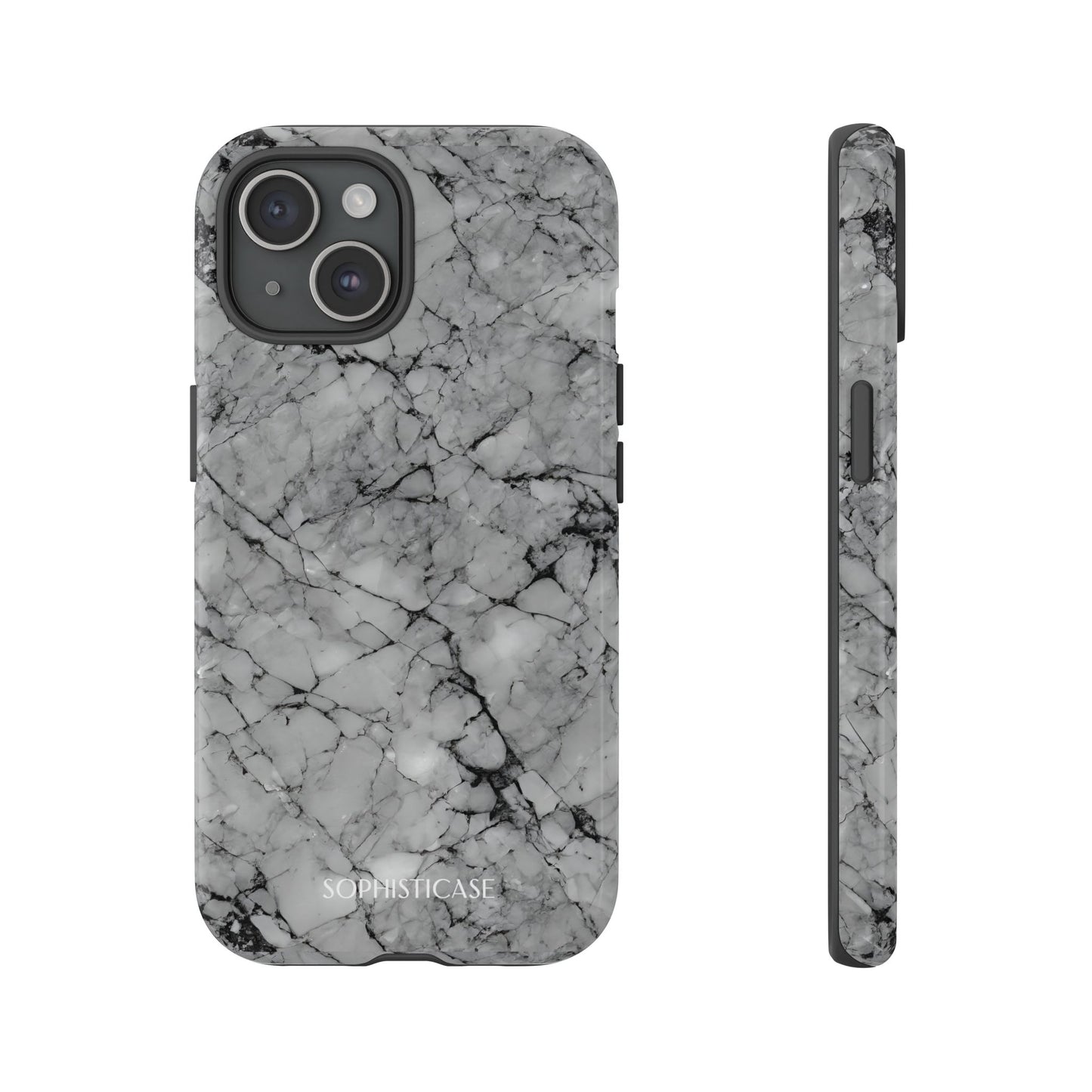 Marble Opulence in Grey - iPhone Case, Samsung Galaxy Case, Google Pixel Case