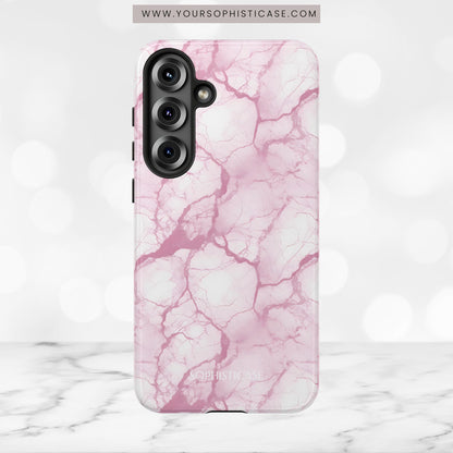 Marble Opulence in Pink - Tough Phone Case