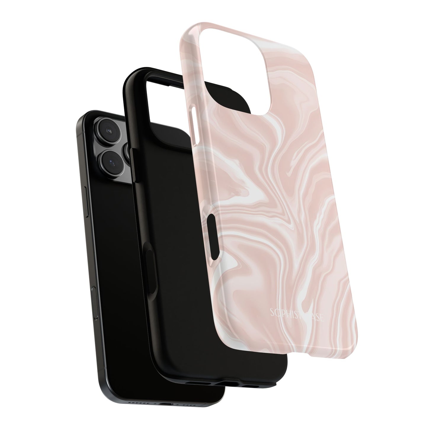 Liquid Dreams in Neutral Beige - iPhone Case