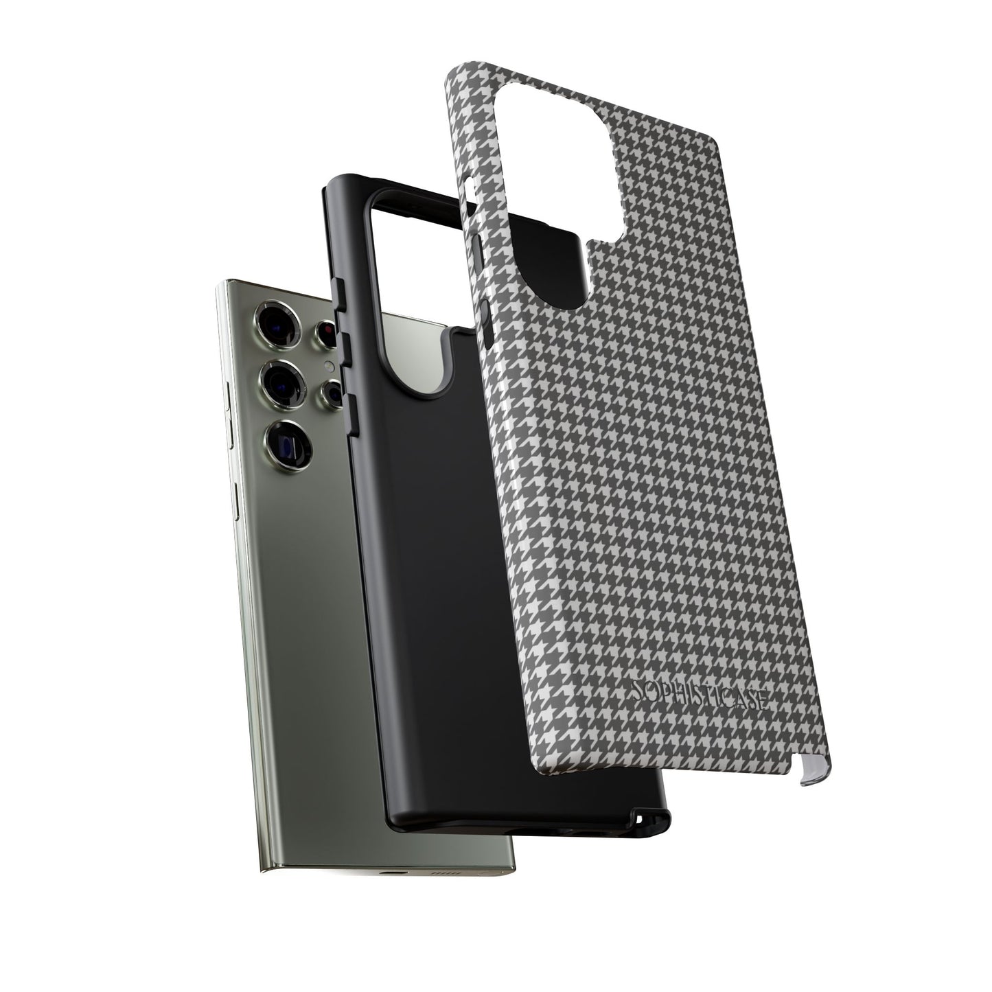 Tough Case - Houndstooth in Grey