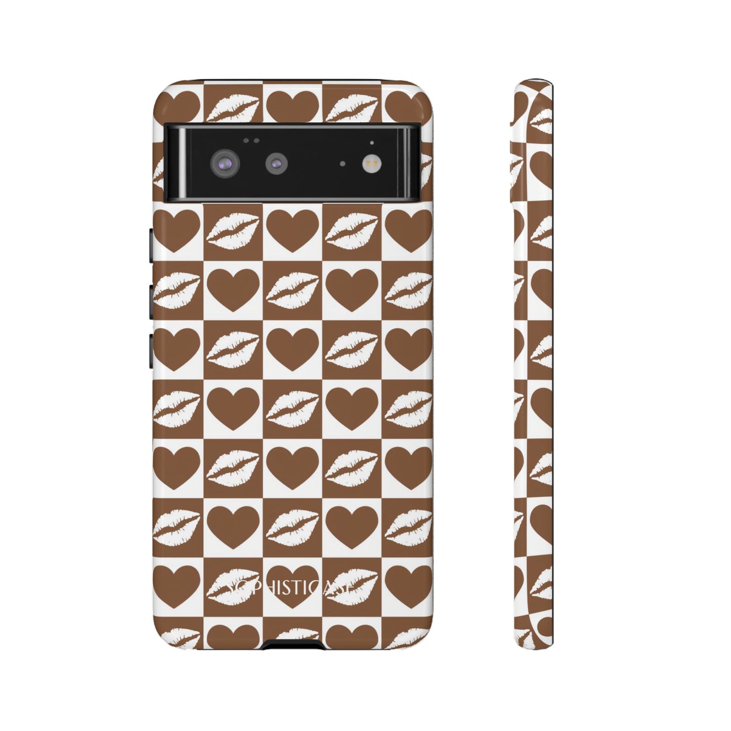 Belle Amie in Deep Brown - Galentines Release - Shockproof Phone Case for iPhone, Samsung Galaxy and Google Pixel