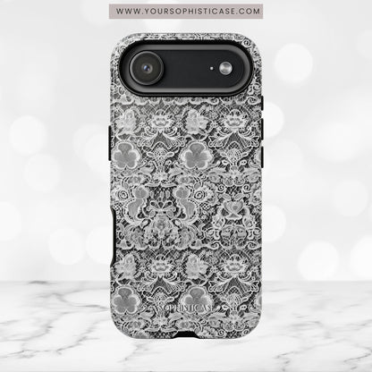 Luxe Lace in Black - iPhone Case, Samsung Galaxy Case, Google Pixel Case