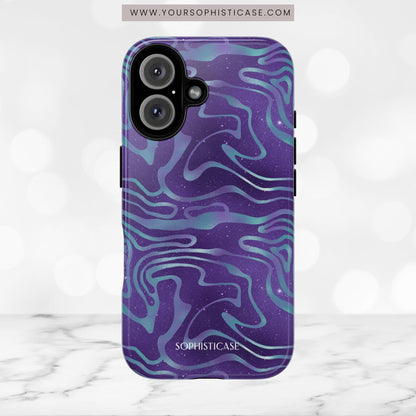 Cosmic Gold in Blue & Purple - iPhone Case, Samsung Galaxy Case, Google Pixel Case