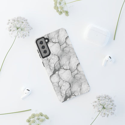 Marble Opulence in Charcoal Grey - Tough Phone Case
