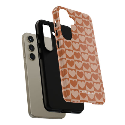 Tough Love in Brown - Tough Phone Case