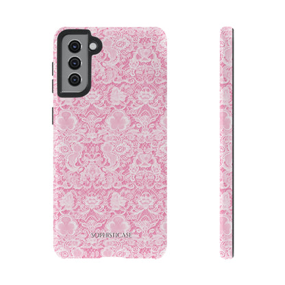 Luxe Lace in Pink - iPhone Case, Samsung Galaxy Case, Google Pixel Case