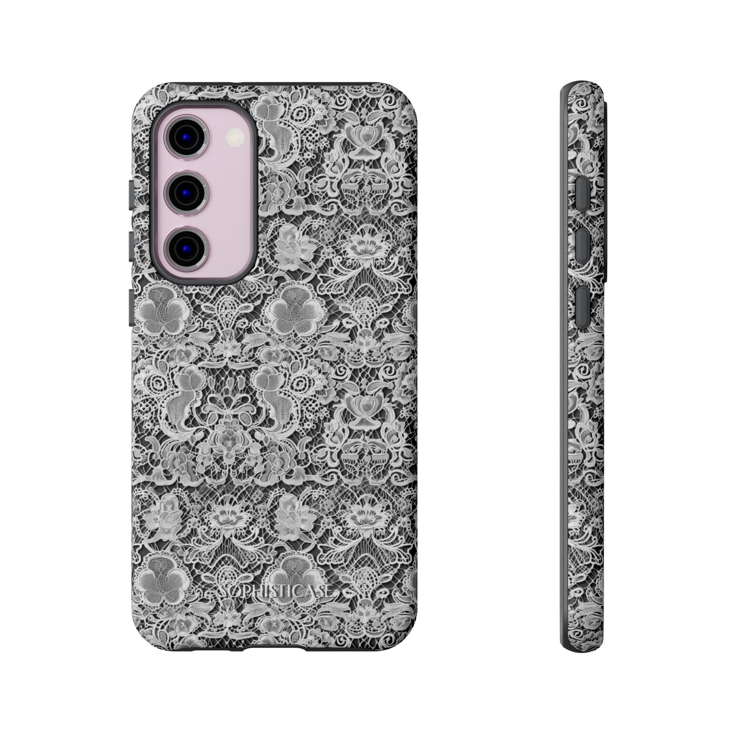 Luxe Lace in Black - Tough Phone Case