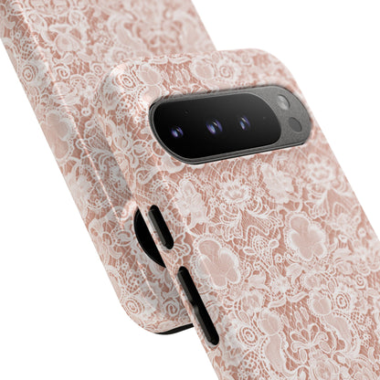 Luxe Lace in Brown - iPhone Case, Samsung Galaxy Case, Google Pixel Case
