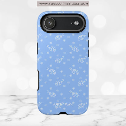Turtle Island in Blue - iPhone Case