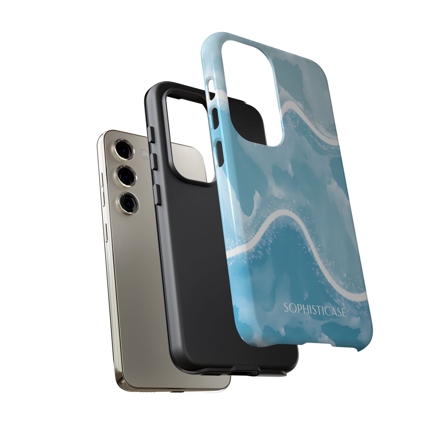 Serenity in Blue - Drop Proof Phone Case for iPhone, Samsung Galaxy and Google Pixel