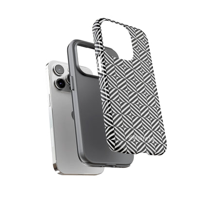 Illusions in Black - iPhone Case