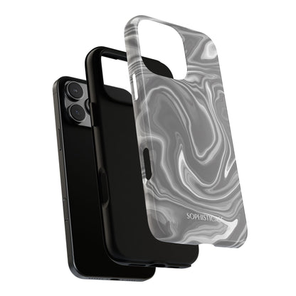 Liquid Dreams in Charcoal - iPhone Case