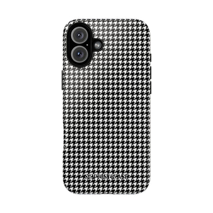 Houndstooth in Black - Drop Proof Phone Case for iPhone