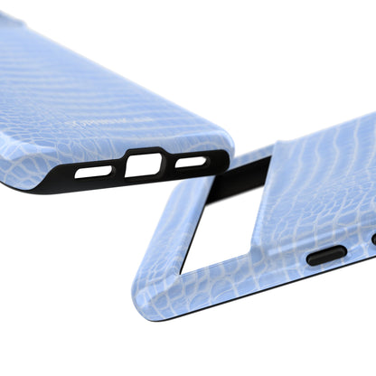 Luxe Leather in Blue - Tough Phone Case
