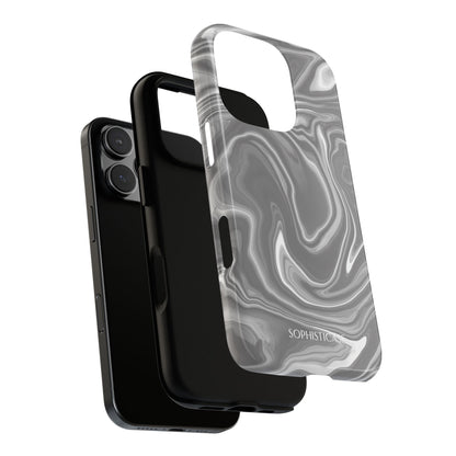 Liquid Dreams in Charcoal - iPhone Case