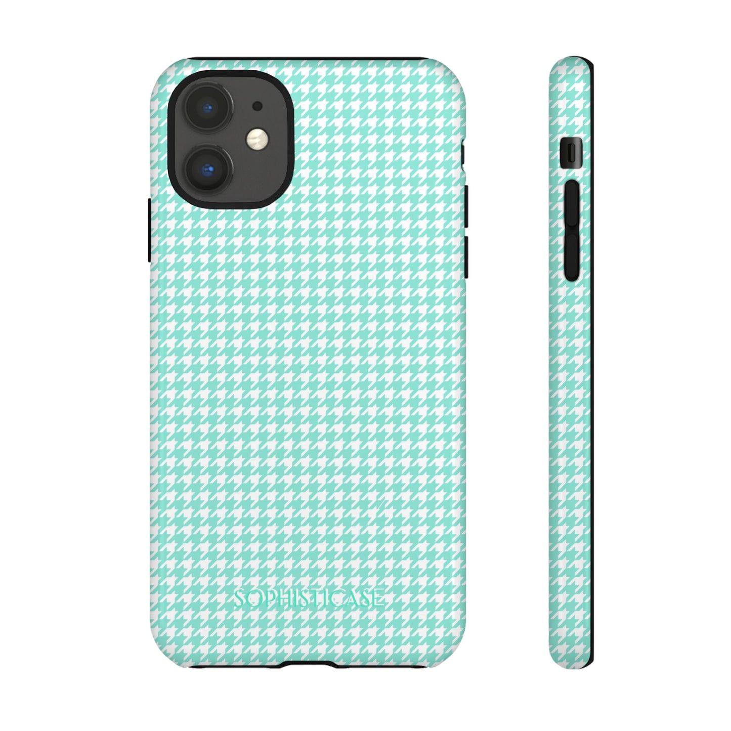 Tough Case - Houndstooth in Green