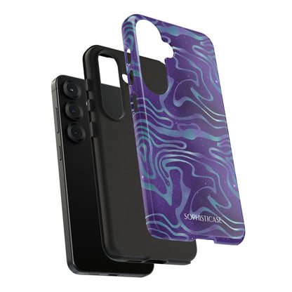 Cosmic Zebra in Blue & Purple - iPhone Case, Samsung Galaxy Case, Google Pixel Case