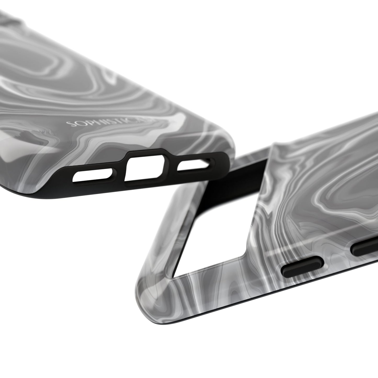Liquid Dreams in Charcoal - Tough Phone Case