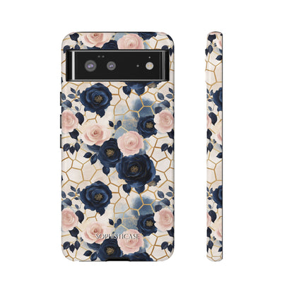 Royal Floral in Navy Hive - Tough Phone Case
