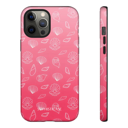 Seashell Society in Sunset Pink - iPhone Case