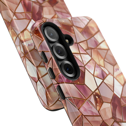 Rose' Runway in Champagne Mosaic - Tough Phone Case