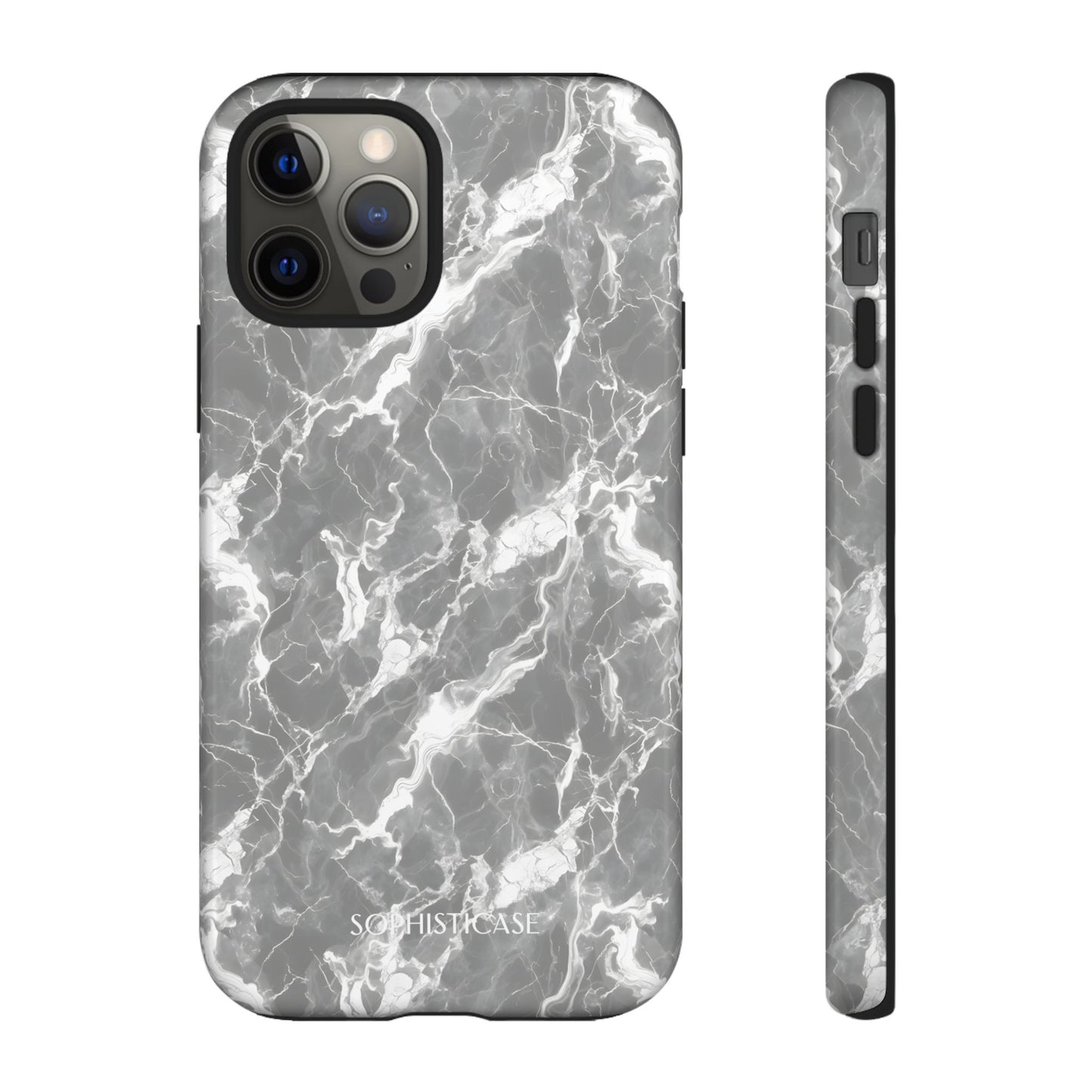 Marble Crush in Charcoal Grey - iPhone Case