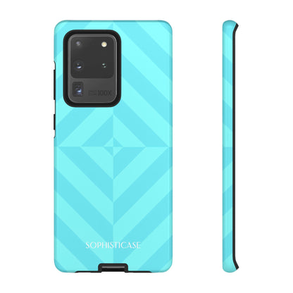 Zenergy in Aqua - Dual Layer Shockproof Phone Case for iPhone, Google Pixel and Samsung Galaxy