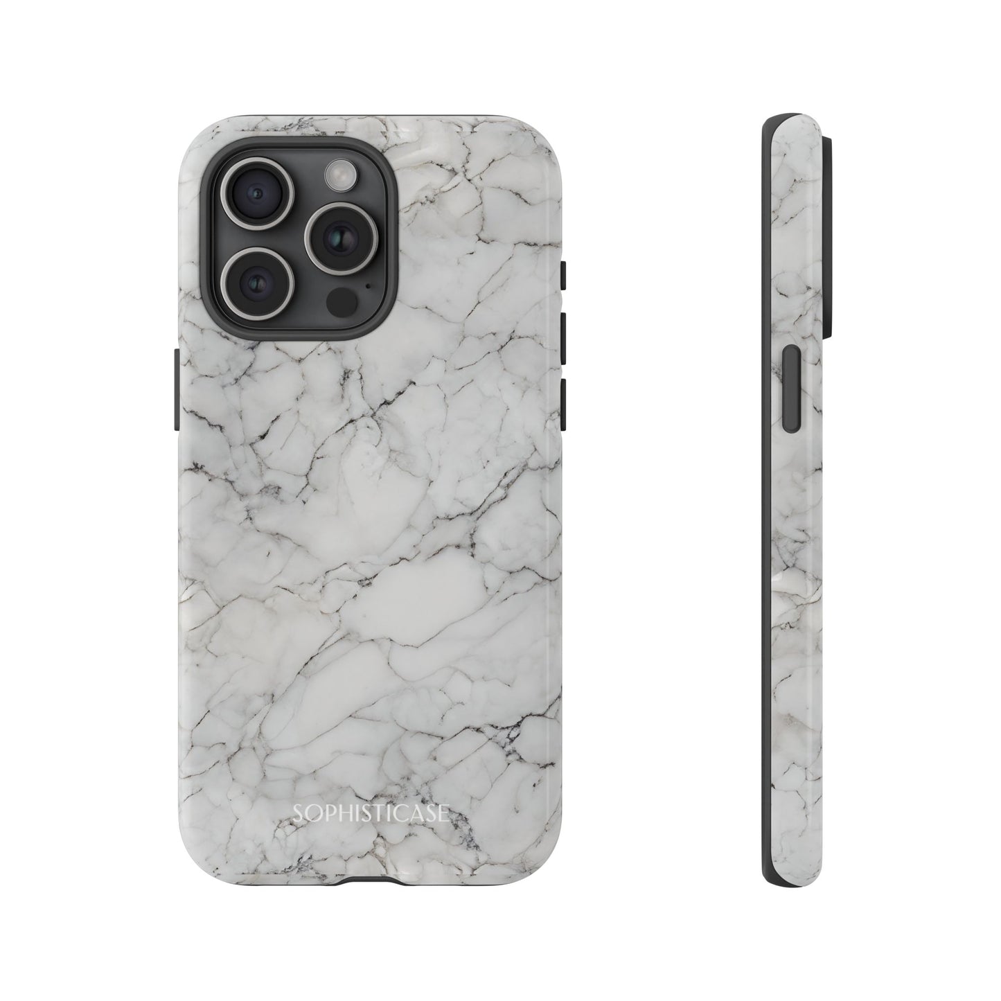 Marble Opulence in White - iPhone Case, Samsung Galaxy Case, Google Pixel Case