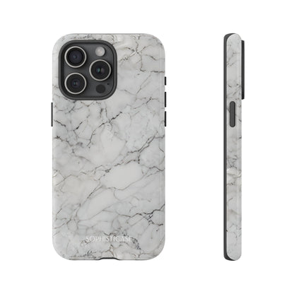 Marble Opulence in White - iPhone Case, Samsung Galaxy Case, Google Pixel Case